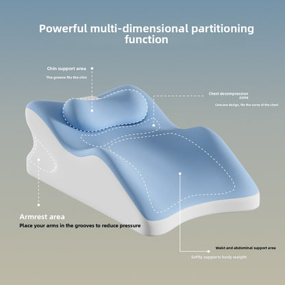 Breathable Ice Silk Bed Pillow - Ergonomic Comfort