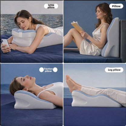 Breathable Ice Silk Bed Pillow - Ergonomic Comfort