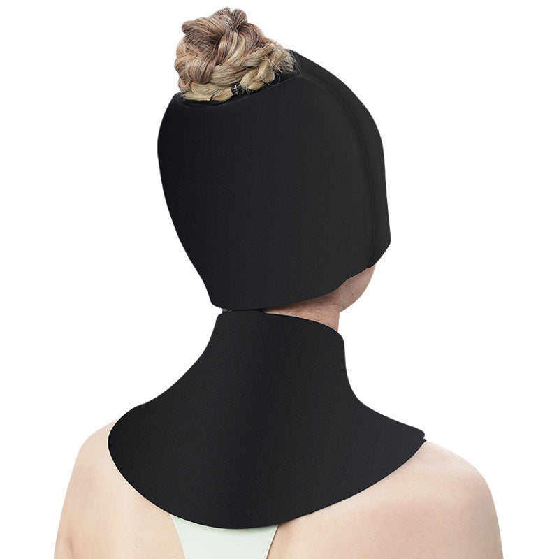 Ice Beanie Eye Mask and Neck Brace Cold Compress Set